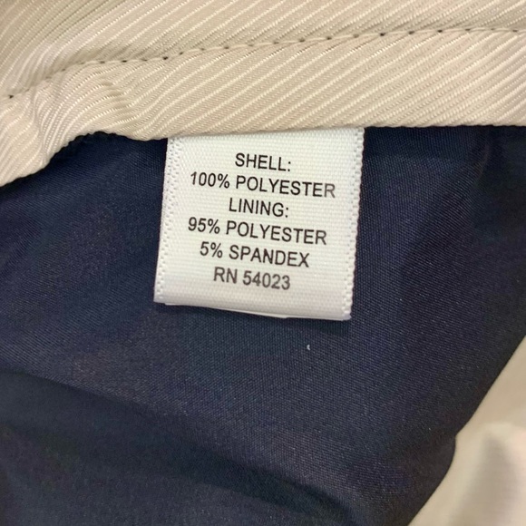 🔥NWOT🔥 Banana Republic Navy Dress Pants w/Removable belt - Fully lined - Sz 4 - Picture 10 of 12